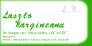 laszlo margineanu business card